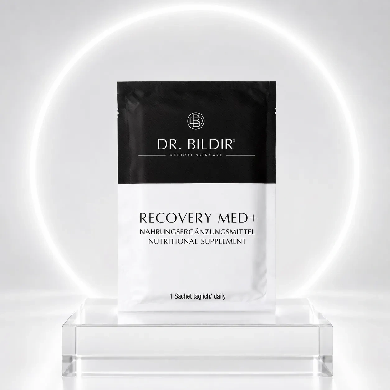 Dr. Bildir Recovery MED+ Inner Cell Support Sachet vor hellem Lichtring