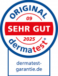 Narbencreme hat das Dermatest Siegel "Sehr gut" 2025 erhalten